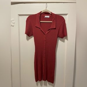 Ribbed urban outfitters mini dress